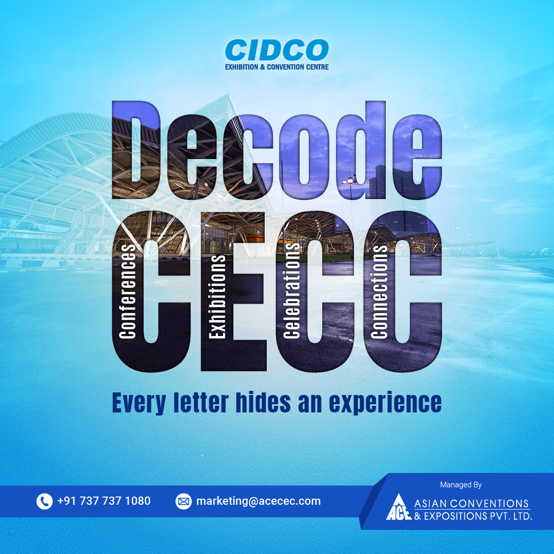 CidcoC's tweet image. Ever wondered what CECC really stands for?
It’s where ideas turn into conferences, innovations fill exhibitions, memories become celebrations, and people form lasting connections, making CECC the true home of inspired events.

#DecodeCECC #CECC #ACEVenue #CIDCOExhibitionCentre