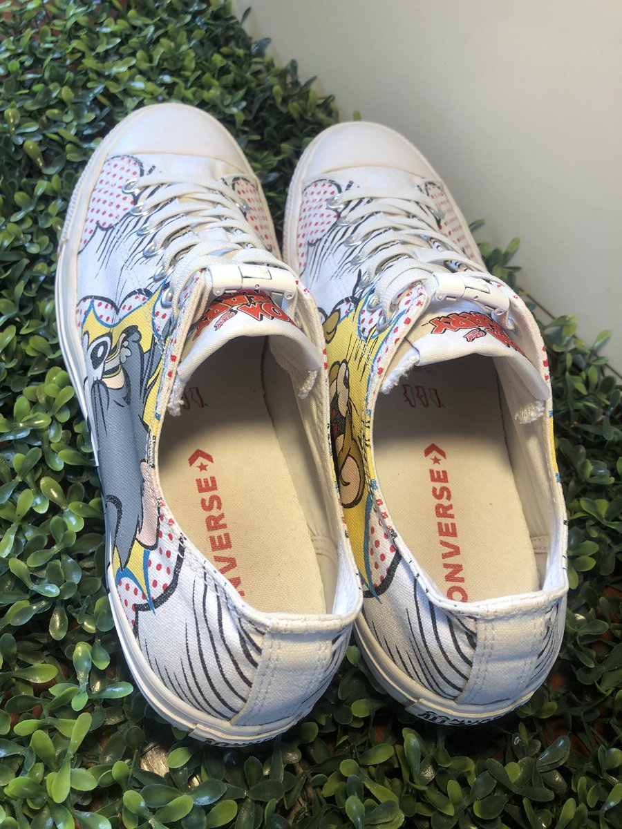 yvenomjin's tweet photo. ปล่อยต่อ❗️👟Converse Chuck Taylor All Star Ox Tom and Jerry
Size.MENS 10 | UK 10 | EUR 44 | CM 28.5
สวยมากก สภาพใหม่ ไม่มีกล่องนะคะ
ขอดูภาพเพิ่มเติมได้คับ แท้ 💯 ปล่อย 1,190฿ 
#converse #ส่งต่อconverse #รองเท้า #มือสอง #รองเท้ามือสองของแท้ #ส่งต่อรองเท้า #เสื้อผ้ามือสองสภาพดี https://t.co/Siem4G0o9v