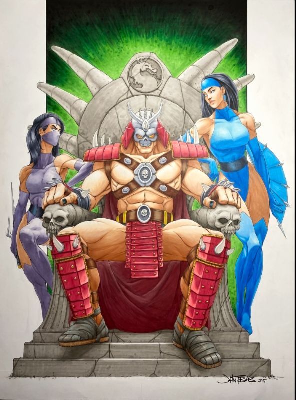 MelquiCurty's tweet photo. Mileena, Shao &amp; Kitana by John Tobias. https://t.co/15nd134MrR