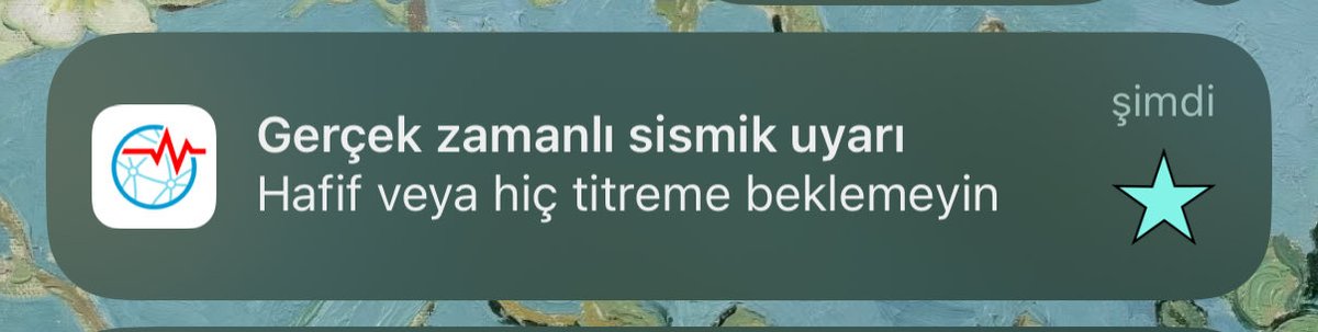 deprem değil de bu beni kalpten götürcek bi gün