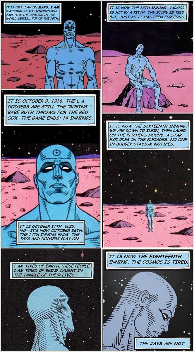 lukemaynard's tweet image. In the immortal words of Malcolm Reynolds, &quot;Might&apos;ve been on the losing side. Still not convinced it was the wrong one.&quot;

This one&apos;s for you, #BlueJays fans. And you, #Watchmen fans, in case  you&apos;re jealous the #MLB jocks get more love than us comic nerds during the #WorldSeries.