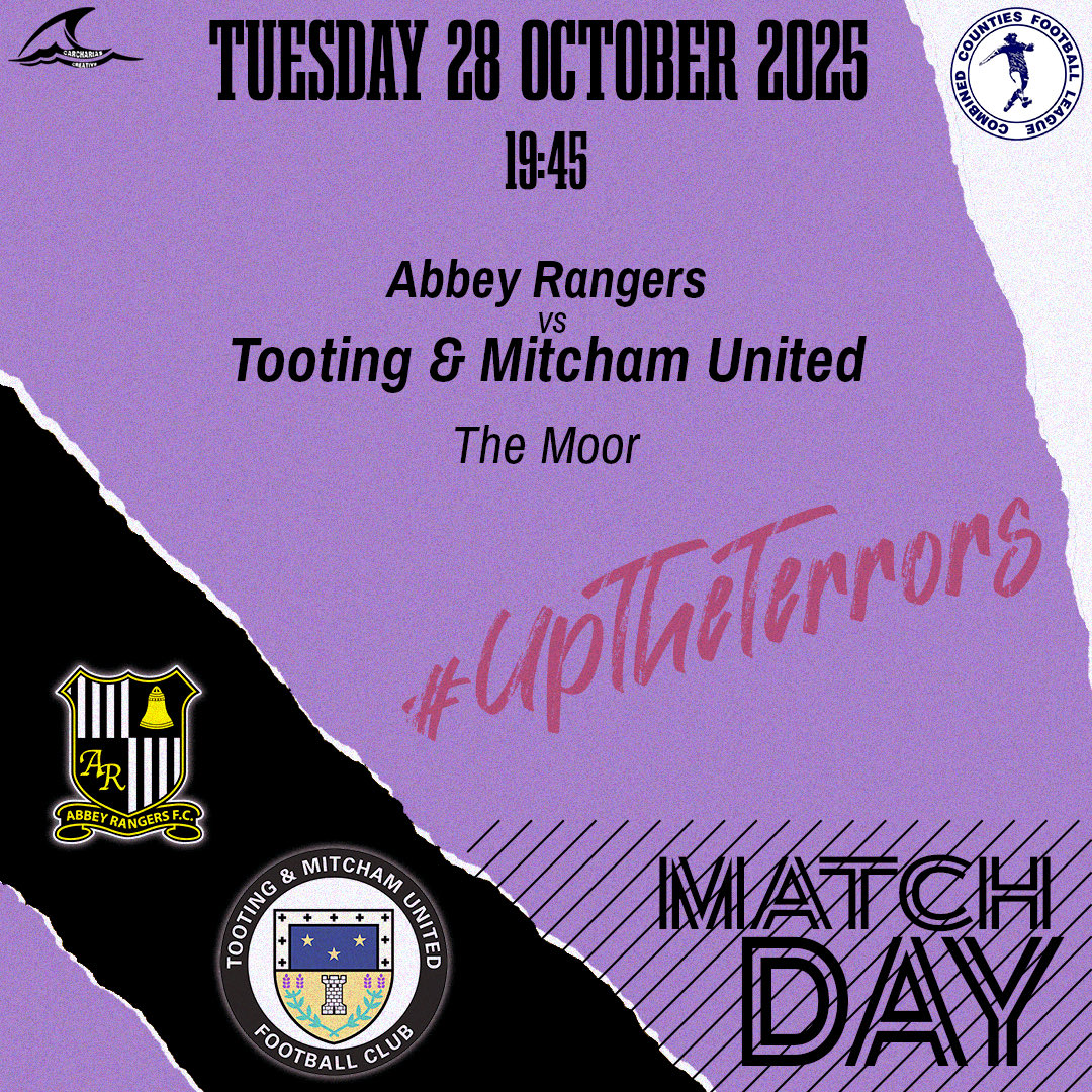 MATCH DAY

Tonight we head across to Addlestone to play Abbey Rangers in our next Combined Counties League Game.

The <a href="/tamufsc/">Tooting & Mitcham Utd Football Supporters Club</a> have produced a supporters travel guide - docs.google.com/document/d/1OG…

Kick off is 7.45pm

🆚 <a href="/ARFC_Official/">Abbey Rangers</a>
📍 Addlestone Moor, Addlestone, Surrey KT15 2QH