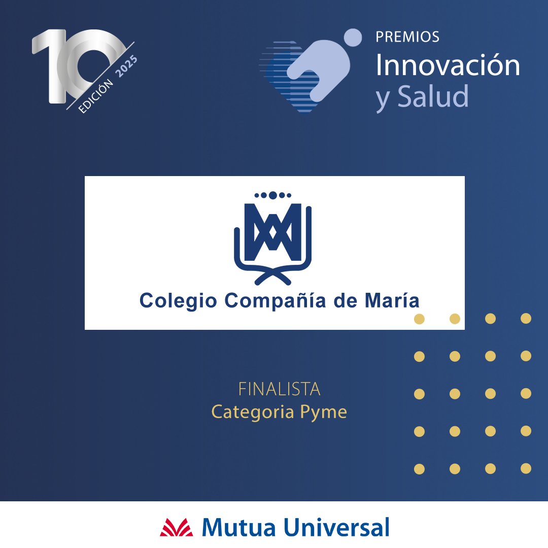 Conocemos a las empresas finalistas de los #PremiosMutuaUniversal
🏅 Categoría Pyme <a href="/cmariaeducacion/">cmariaeducacion</a> 
Proyecto: 𝗖𝗕𝗥: 𝗟𝗮 𝗰𝗼𝗺𝗶𝘀𝗶𝗼́𝗻 𝗱𝗲 𝗕𝘂𝗲𝗻𝗮𝘀 𝗥𝗲𝗹𝗮𝗰𝗶𝗼𝗻𝗲𝘀 𝗼 𝗱𝗲𝗹 𝗕𝘂𝗲𝗻 𝗥𝗼𝗹𝗹𝗼

➕ℹ premios.mutuauniversal.net/es/x_edicion/C…