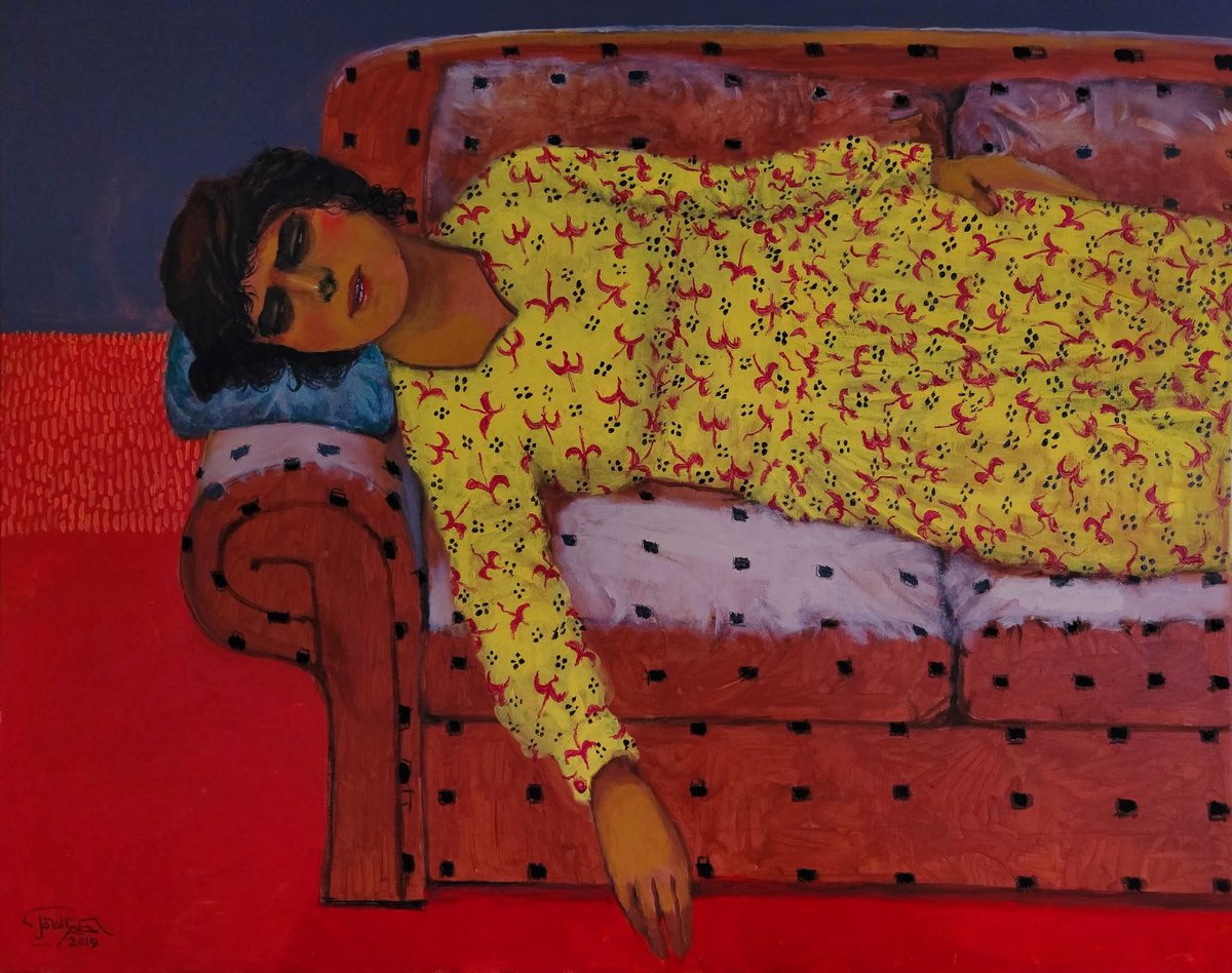 H A K I M A l A k E L2020 
Acrylic on canvas 100×80