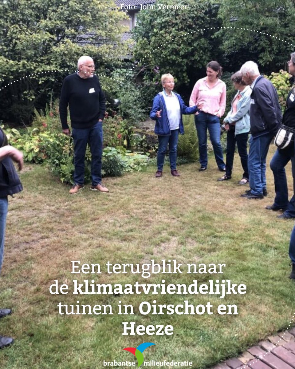 Bij de bezoeken aan klimaatvriendelijke tuinen in Oirschot en Heeze zagen bezoekers hoe je met slimme keuzes in je tuin al het verschil kunt maken. 

Meer weten over deze inspiratiebronnen? Lees het hier:  brabantsemilieufederatie.nl/nieuws/inspire…