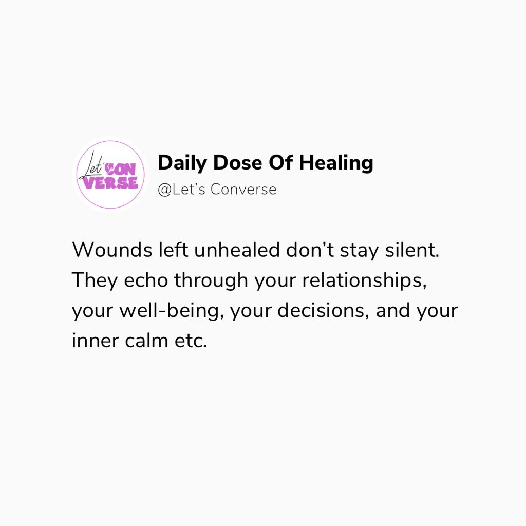 The_Deborah_'s tweet photo. Heal.
Is one of the best thing you can do for yourself.
#yourdailydoseofhealing #letsconverse #thedeborah #healing https://t.co/ZIwsd3zVCX