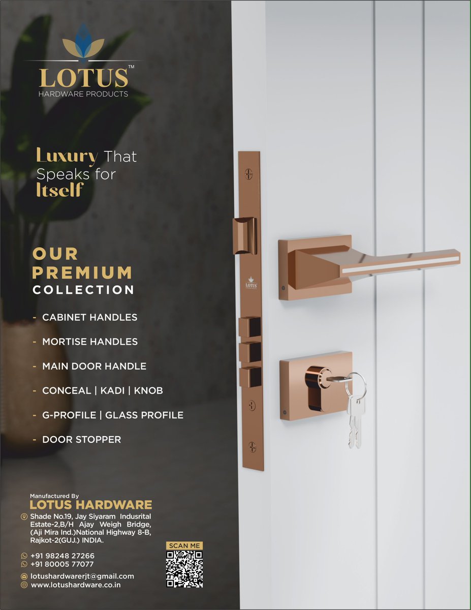 clue_hardware's tweet image. Explore Our Wide Range : l.sanitaryclue.in/cBiATh

📷 CONTACT : +91 98248 27266 / +91 80005 77077
Website: lotushardware.co.in
📷 Manufactured By: LOTUS HARDWARE, Rajkot (GUJ.) INDIA

#DealerWanted #DistributorOpportunity #HardwarePartner #BusinessOpportunity #LuxuryHardware