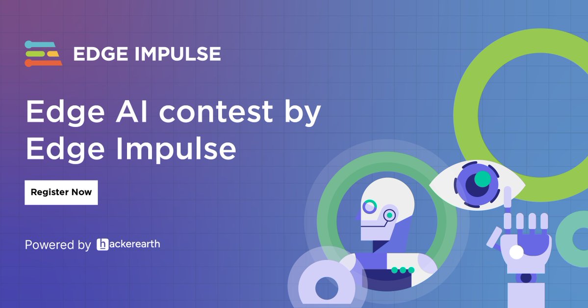 HackerEarth's tweet image. 💡 Build, create, and deploy AI on edge devices. The Edge AI Contest is here! Showcase your skills and win from a $50,000 prize pool! Registrations closes soon Register Here: tinyurl.com/mu3euy9n
