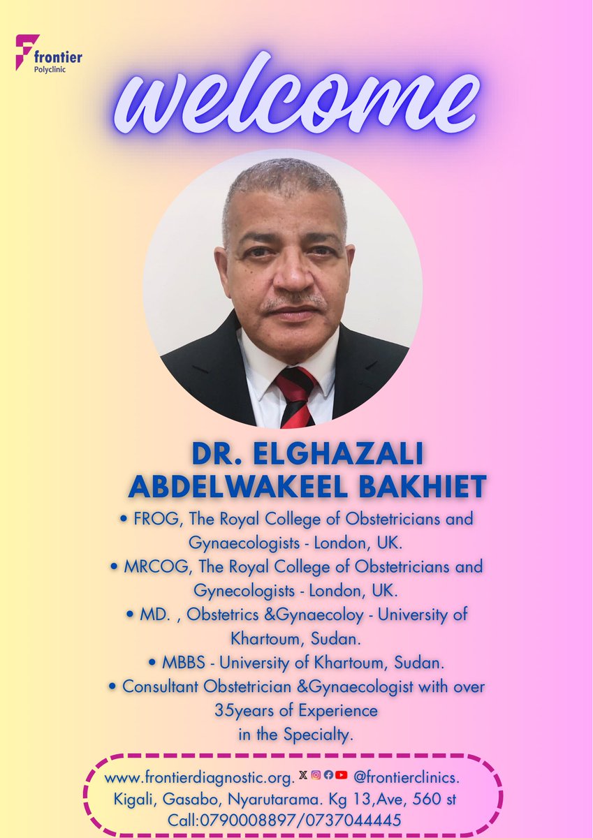 Welcome in Rwanda Dr Elghazali! ❤️