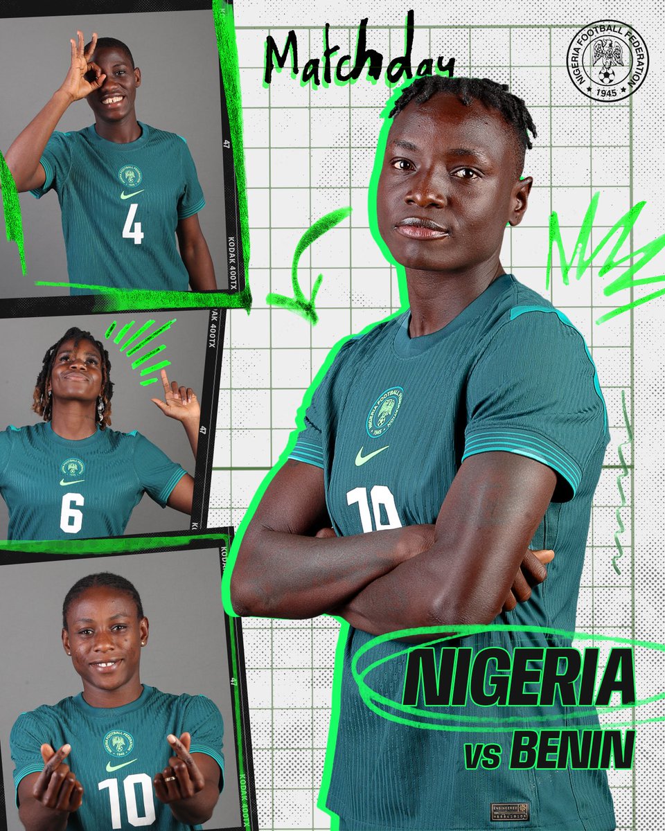 NGSuper_Falcons's tweet image. Abeokuta, are you ready?! 

It’s Matchday and the Super Falcons are in town, let’s paint the city green and white! 

#NGABEN #WAFCONQualifiers #SoarSuperFalcons