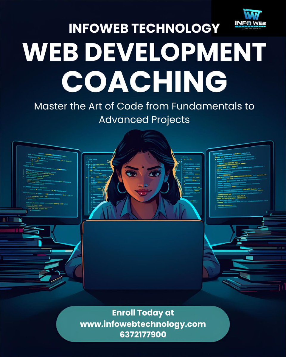 infowebtech26's tweet image. 🚀 Master the art of Web Development — from basics to real-world projects!
Learn. Code. Build your career with Infoweb Technology 💻
🌐 infowebtechnology.com
📞 +91 6372177900

#WebDevelopment #LearnToCode #InfowebTechnology #Coding #TechTraining #FullStackDeveloper