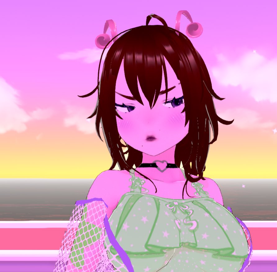I tweaked the facial expressions with the Hana tool for unity and was able to get some really pretty promo pictures! 

Next step is binding expressions to hand gestures! And then figuring out how to make clothing toggles!