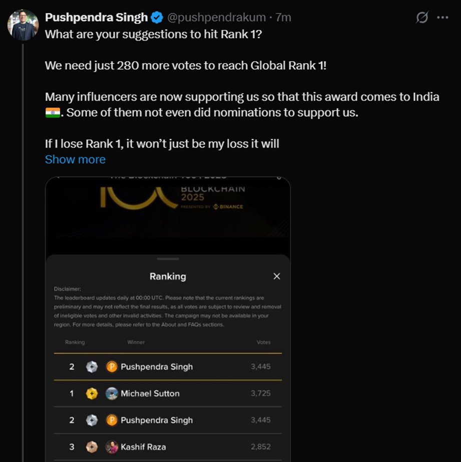 Kaspa_Girl's tweet image. Votes are refreshed again, Please do VOTE for @hashdag Yonatan and @michaelsuttonil.

Our competitors having 100s of thousands followers are they are shilling and requesting for voting like each hour of tweet.
They even using the nationality card and emotions to make the nation…