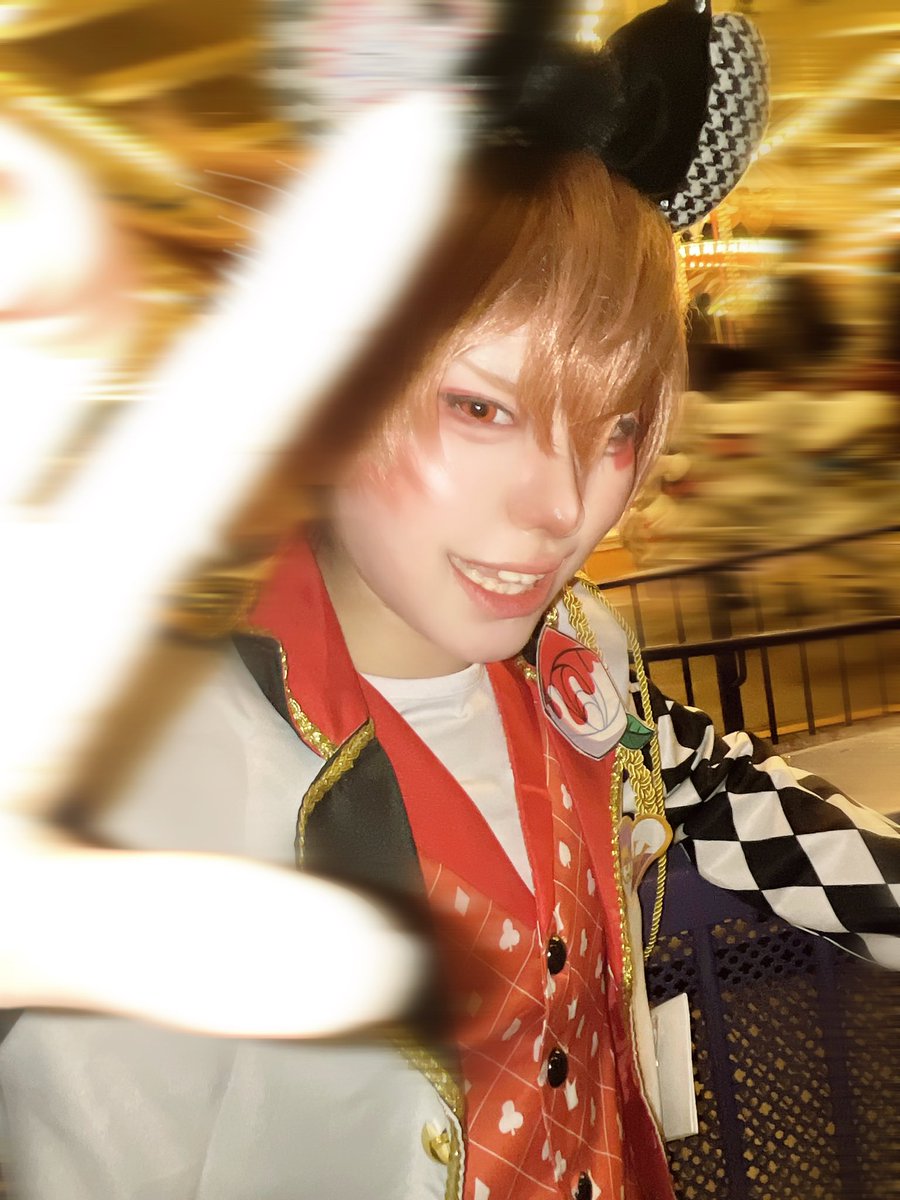 Hentai_1025's tweet image. ♥️｢だから急にカメラ向けんなって!!
                                     ちゃんと顔キメっから!!｣

 #Dハロ仮装2025 
#Dハロツイステ仮装