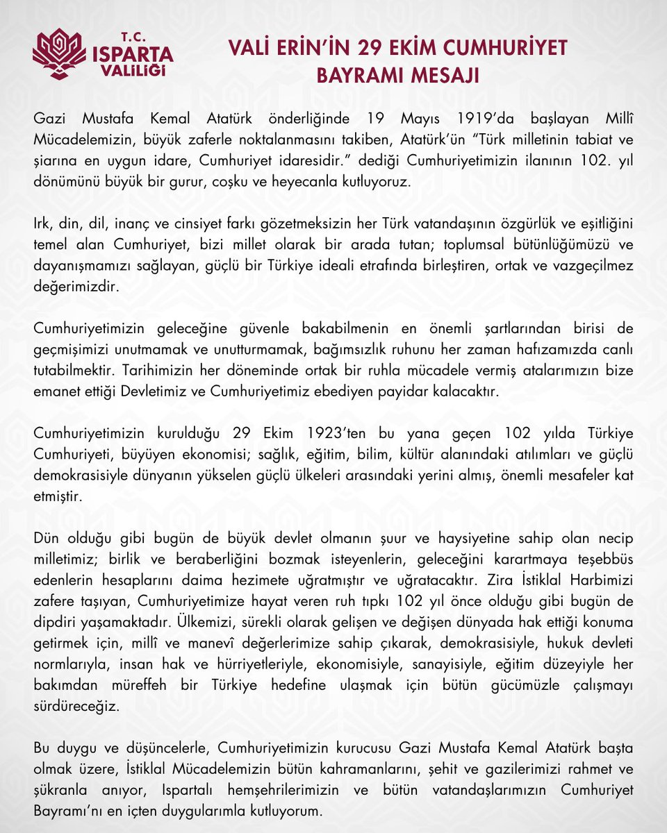 T.C. ISPARTA VALİLİĞİ (@ispartavalilik) on Twitter photo 