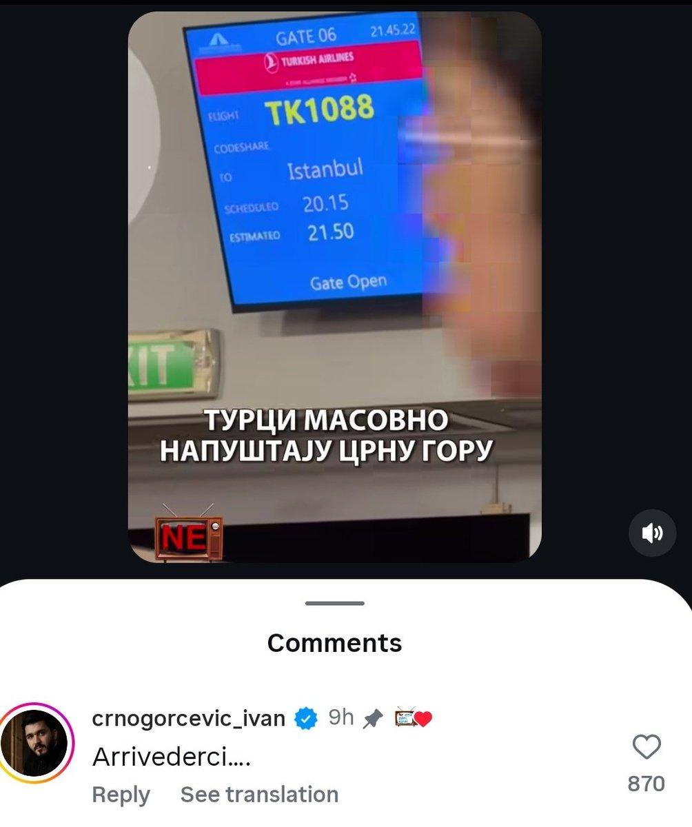 Gledajte sveštenom licu SPC,suprugu i ocu 🤡,komentar na snimak da Turci masovno odlaze iz CG!
Gledaj ljubav i poziv na razum, mir i pomirenje kojim plijeni ova huškačka, pedofilska,mizogina i krvožedna organizacija!
Digni se,Tito,da zašiješ ove vilice i poćeraš okle su izmilili!