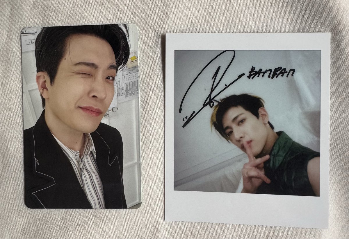 dearvalskim's tweet photo. WTS / พร้อมส่ง

การ์ดยองแจ 90 รวมส่ง
โพลารอยด์แบมแบม 100 รวมส่ง
จาก home coming got7

สนใจทัก dm ได้เลยนะคะ

#Youngjae #BamBam 
#ตลาดนัดอากาเซ่ #ตลาดนัดอากาเซ
#การ์ดgot7 #ตลาดนัดแบมแบม https://t.co/CtKZTnkCL3