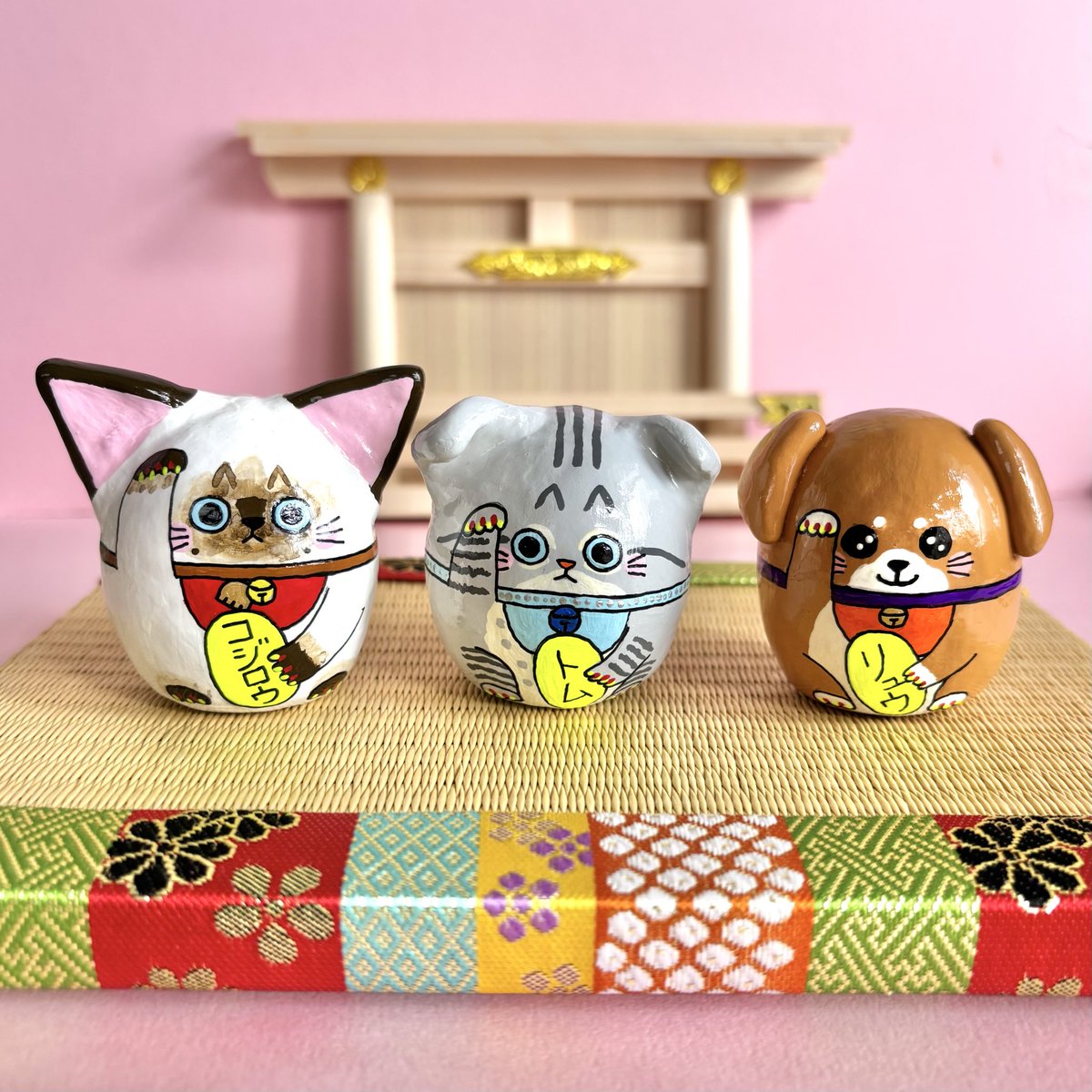 【うちの子オーダー 作品例 ①】 うちの子刺繍キーホルダー🪡 こちらはプレゼント用でご依頼いただき