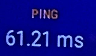 At 61.2ms which I believe is milliseconds, my Ping is to high apparently, this is supposedly why I am getting a lot of buffering with my television, I know my broadband is decent (avg 659mbps) so I hope a new Cat6 Ethernet cable will be the solution 🤞🏼