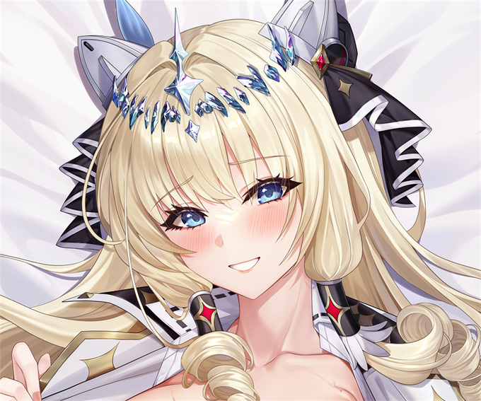 #NIKKE #ニケ 
夢路様のご依頼で、クラウンの抱き枕カバーイラストを描かせていただきました!
先行予約が開始されております、よろしくお願いします!

『勝利の女神NIKKE クラウン』https://t.co/aaskuEX1p8 