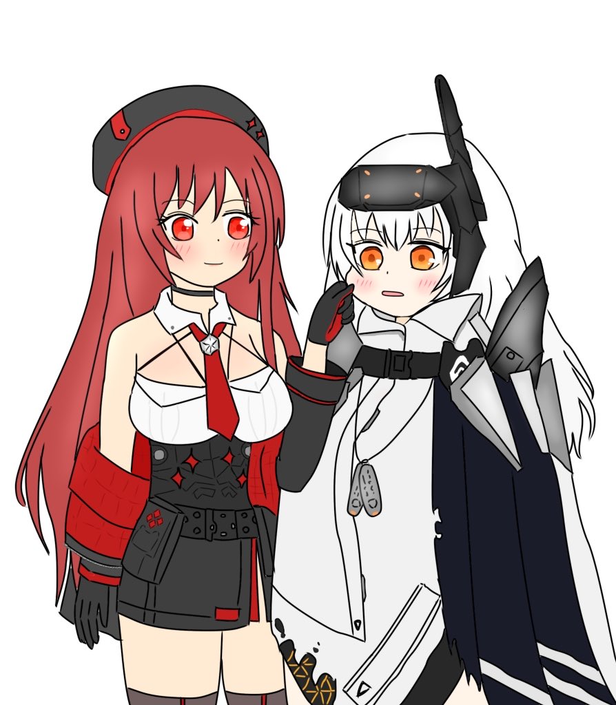 oudonturuoudon's tweet image. 「ラピとスノーホワイト」

#NIKKE #NIKKE3周年 #NIKKEfanart