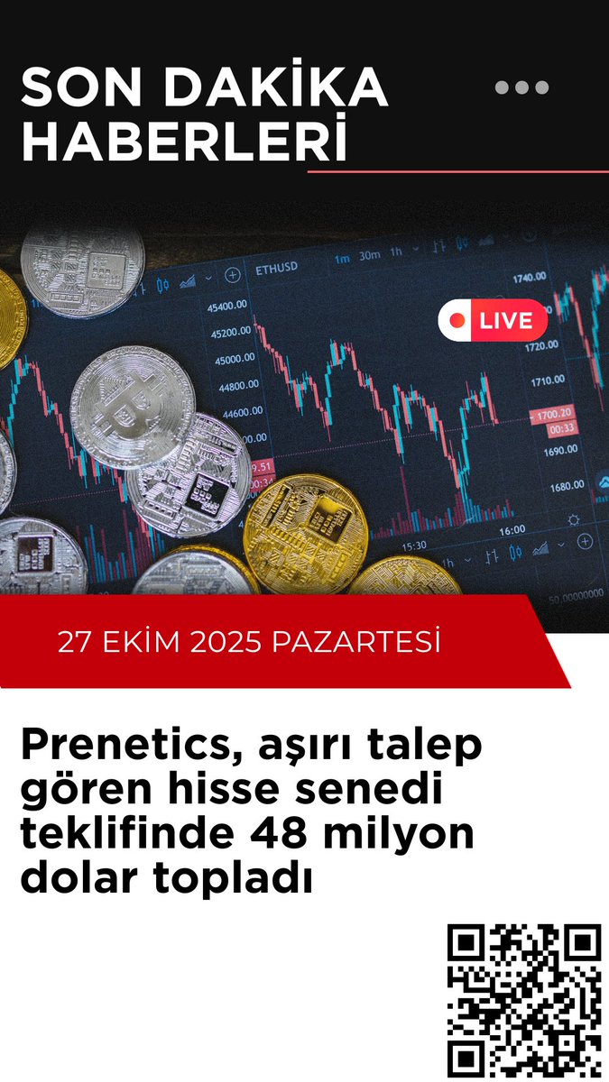 #Prenetics, aşırı talep gören hisse senedi teklifinde 48 milyon dolar topladı

#kripto #kriptopara #CryptoMarket