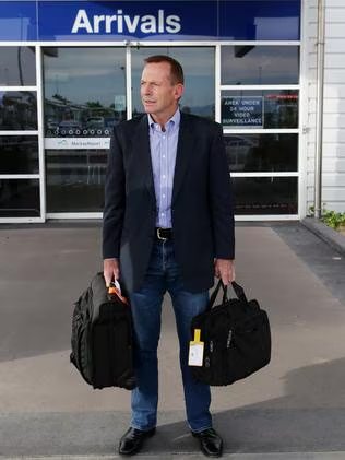 And in the counterfactual to the claim, “Tony Abbott is being treated like a rock star at the airport” from earlier. Here's proof he is not..