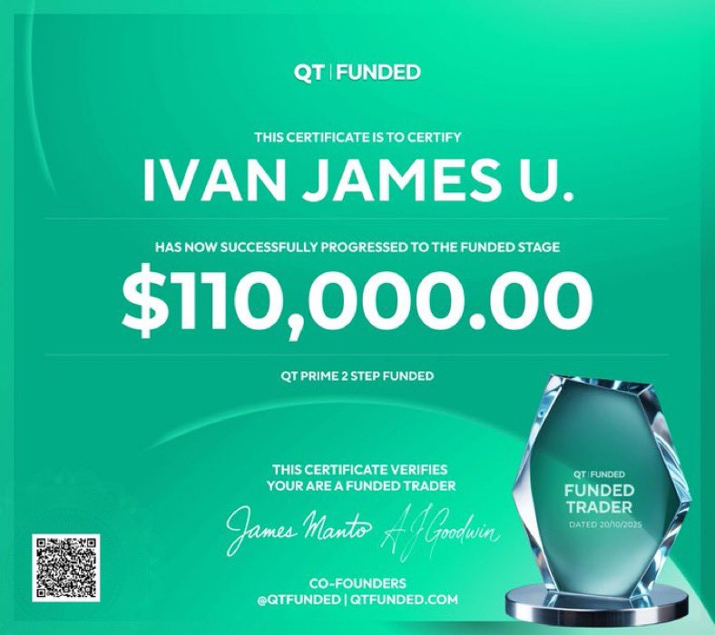 Late post, but hey I just got another 110K funded with <a href="/QtFunded/">QT | FUNDED</a> 🏆

I wouldn’t be here if their trading system and conditions weren’t good enough. 

Try it now and get 50% OFF :
qtfunded.quanttekel.com/ref/111/