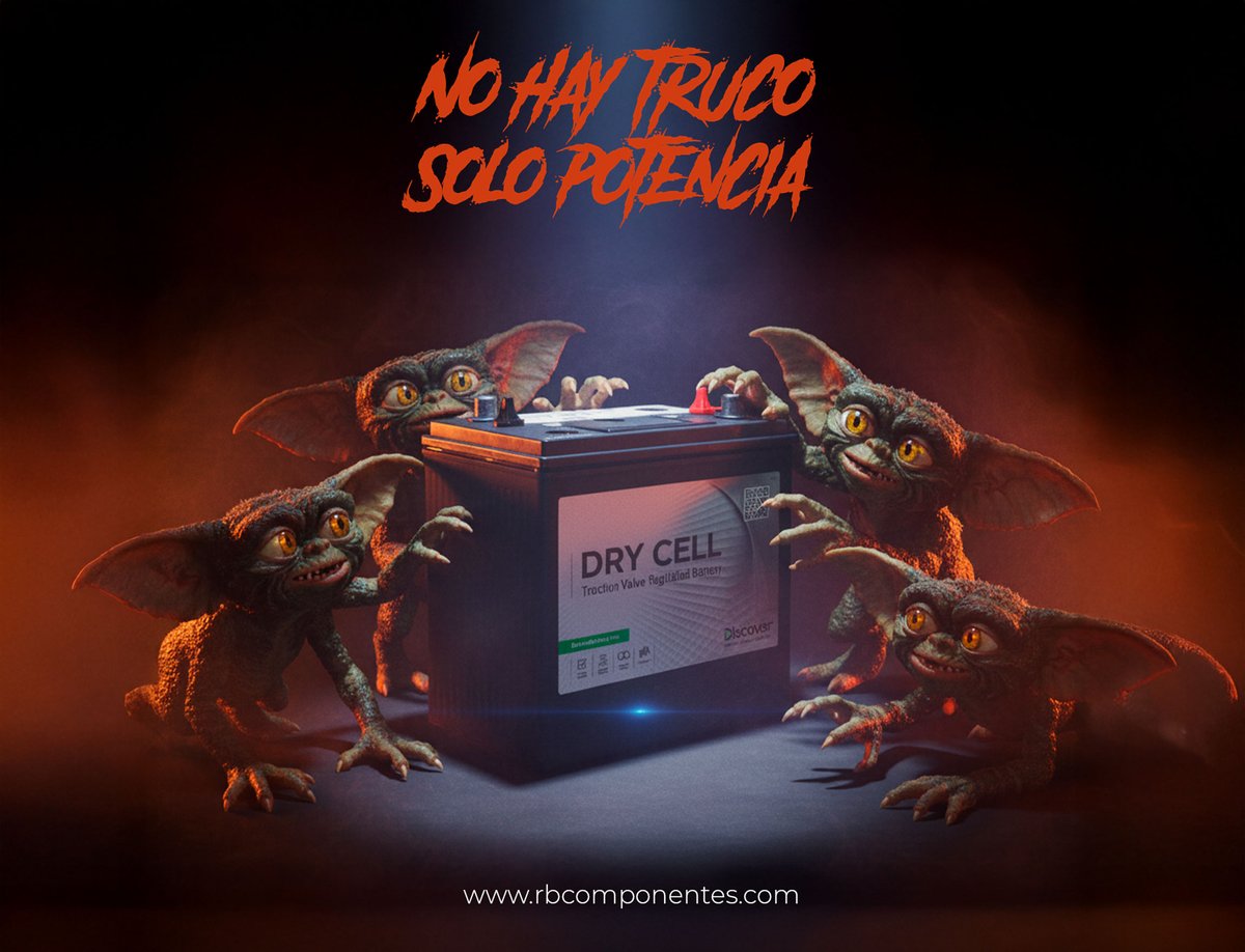 rb_componentes's tweet photo. Dicen que en Halloween todo puede cobrar vida...
Pero cuando hasta los gremlins se sienten atraídos por tu batería,
es porque la energía es real.

🔋 No hay truco. Solo potencia.

https://t.co/c43ZmKsovv https://t.co/Tio61H3PoC