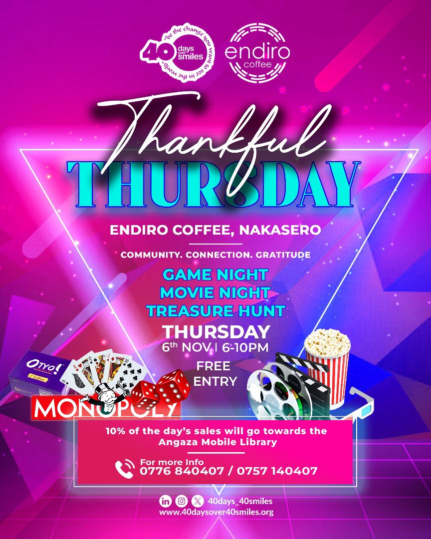 As the year winds down, we’re pausing to count our blessings big &amp; small. 

Life, laughter, community, purpose. Every bit counts.
Join us for #ThankfulThursday as we play, connect &amp; give back while making the dream of a mobile library a reality.

Come have fun as you impact.🩷