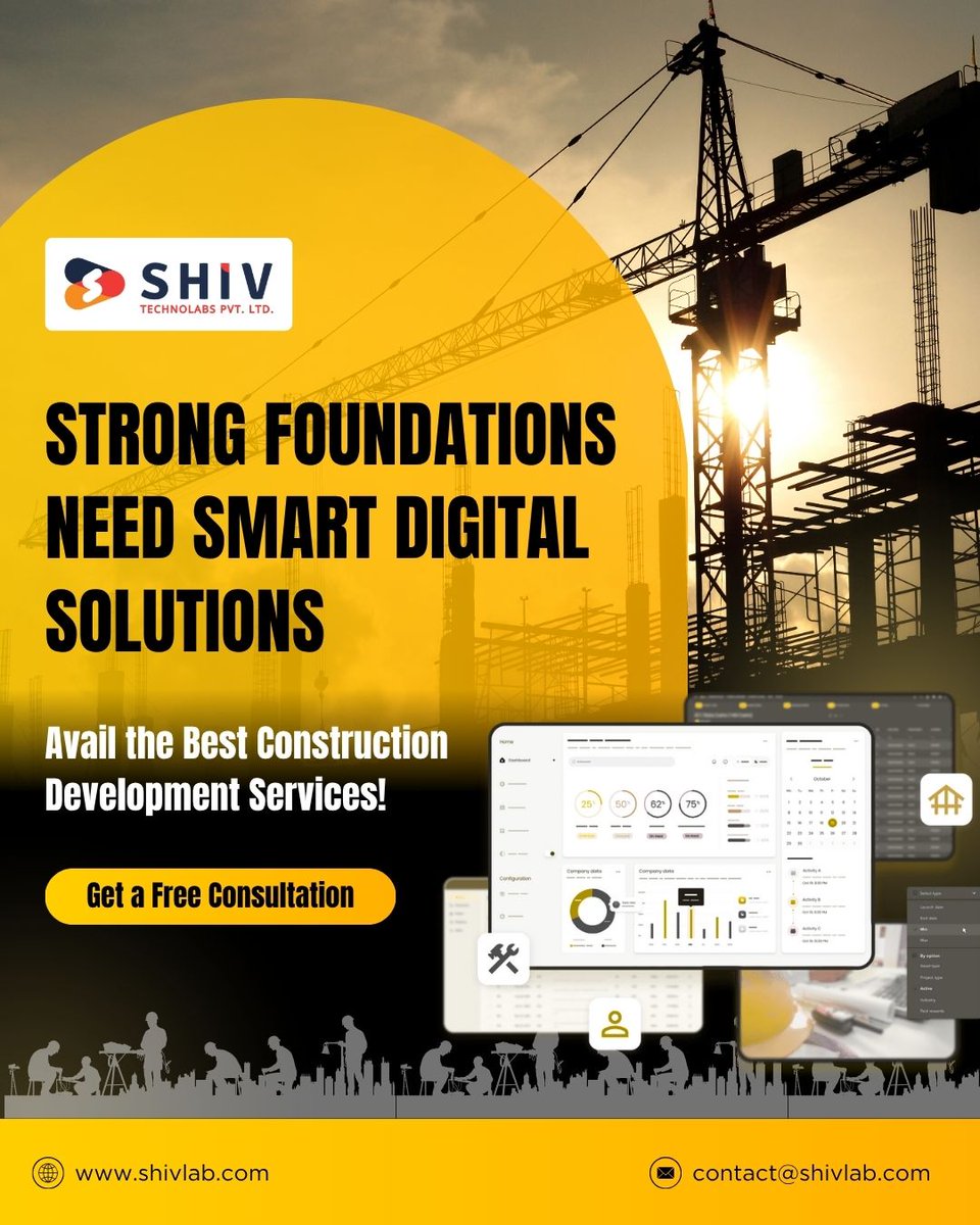 Shiv_Technolabs's tweet image. At Shiv Technolabs, we craft custom construction management solutions that simplify project tracking, scheduling, and reporting — all in one smart dashboard.

🌐 shivlab.com/construction-d…

#constructionsoftware #digitalconstruction #shivtechnolabs #softwaredevelopment #knightcoders
