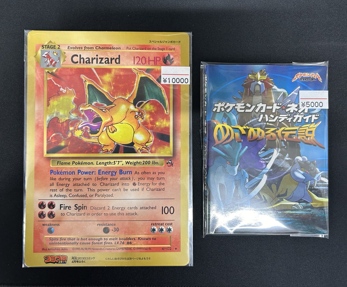 ポケモン スペシャルジャンボカード Charizard 結晶塔のエンテイ