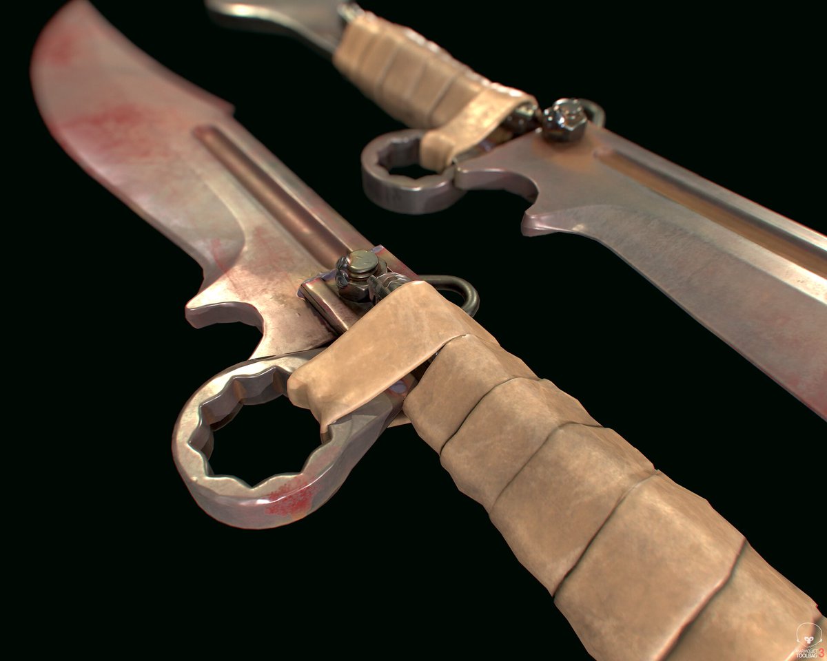 Omotowoju3D's tweet photo. This Apocalyptic Survival Knife 💀 was a fun excercise. My aim was to create something that feels truly functional and visually impactful in a harsh, survival setting.
#3DArt #GameArt #PropArt #HardSurfaceModeling #PBRTexturing #Apocalyptic #SurvivalKnife #GameDev https://t.co/zhv9Lv8Jdp