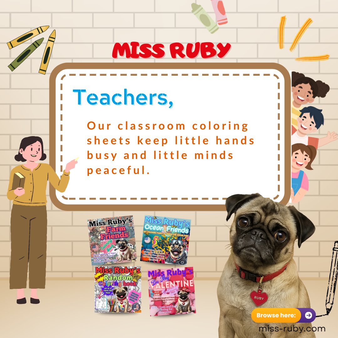 MissRuby's tweet image. Teachers, meet your new secret weapon—quiet time that actually works!
Our classroom coloring sheets keep little hands busy and little minds peaceful.

See the full collection: miss-ruby.com

Tag a teacher who deserves a calm classroom moment!

#TeacherTips #ColorAndCalm