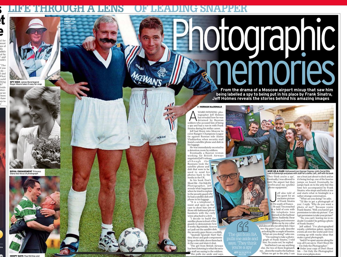 thanks to our friends at the Daily Record for this spread on my book today. if you want to see loads more photos and read the great stories behind the pictures, get the book by clicking here jshpix.store