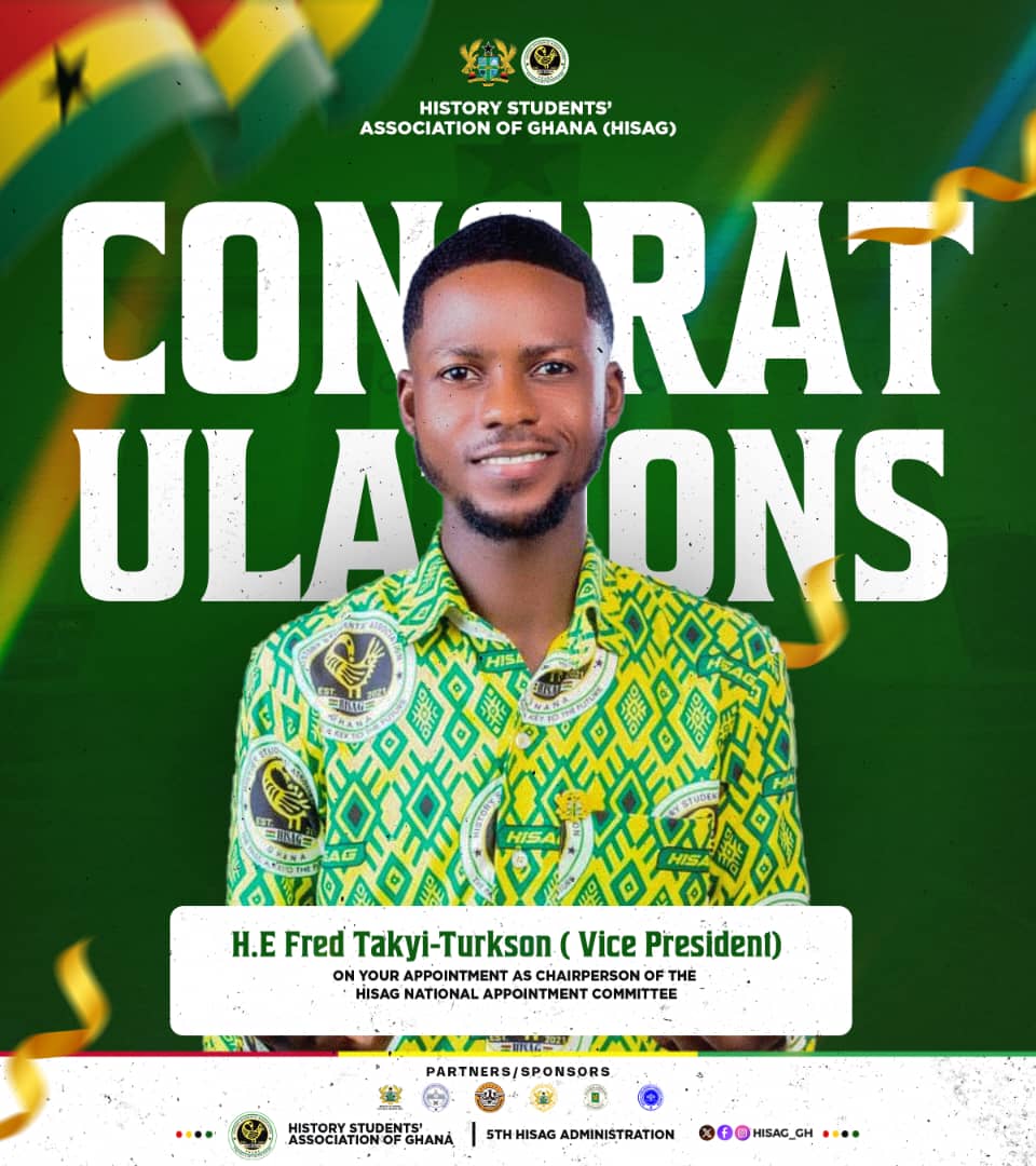 CONGRATULATIONS 🎊 ON YOUR APPOINTMENT, H. E. FRED TAKYI TURKSON.