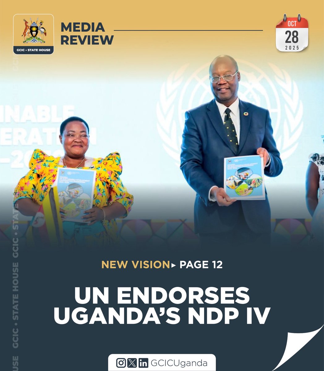 GCICUganda's tweet image. Uganda's Development Plan IV (NDP IV) is aligned with the UN Sustainable Development Goals as a tool to deliver equitable development to Ugandans across the board.

The NDP IV is a five-year strategy for the financial years 2025/26 to 2029/30, focused on achieving sustainable…