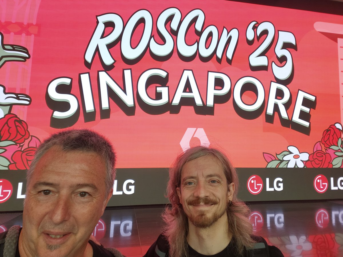 RobotnikRobots's tweet image. ROSCon Singapore it&apos;s getting really interesting!
We’re here on day 2😍😍
@OpenRoboticsOrg