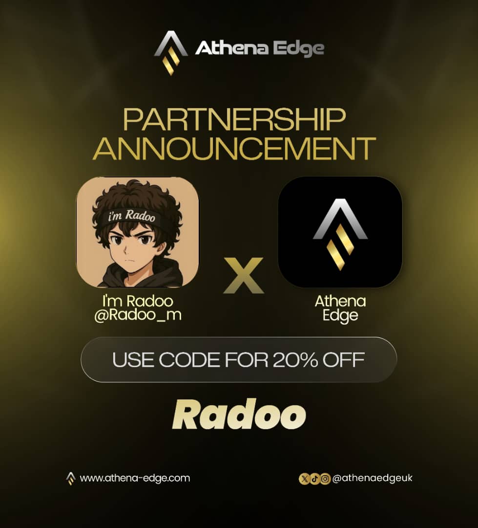 I’m thrilled to announce my partnership with <a href="/athenaedgeuk/">athenaedgeuk</a> 🎉 

A venture - Backed Prop Trading Firm

✅ Match Trader 
✅ 24/7 Customer Support 
✅ Fast and reliable payouts 

Use my code "Radoo” to get 20% discount on every purchase.🔥

athena-edge.com/funded?ref=39