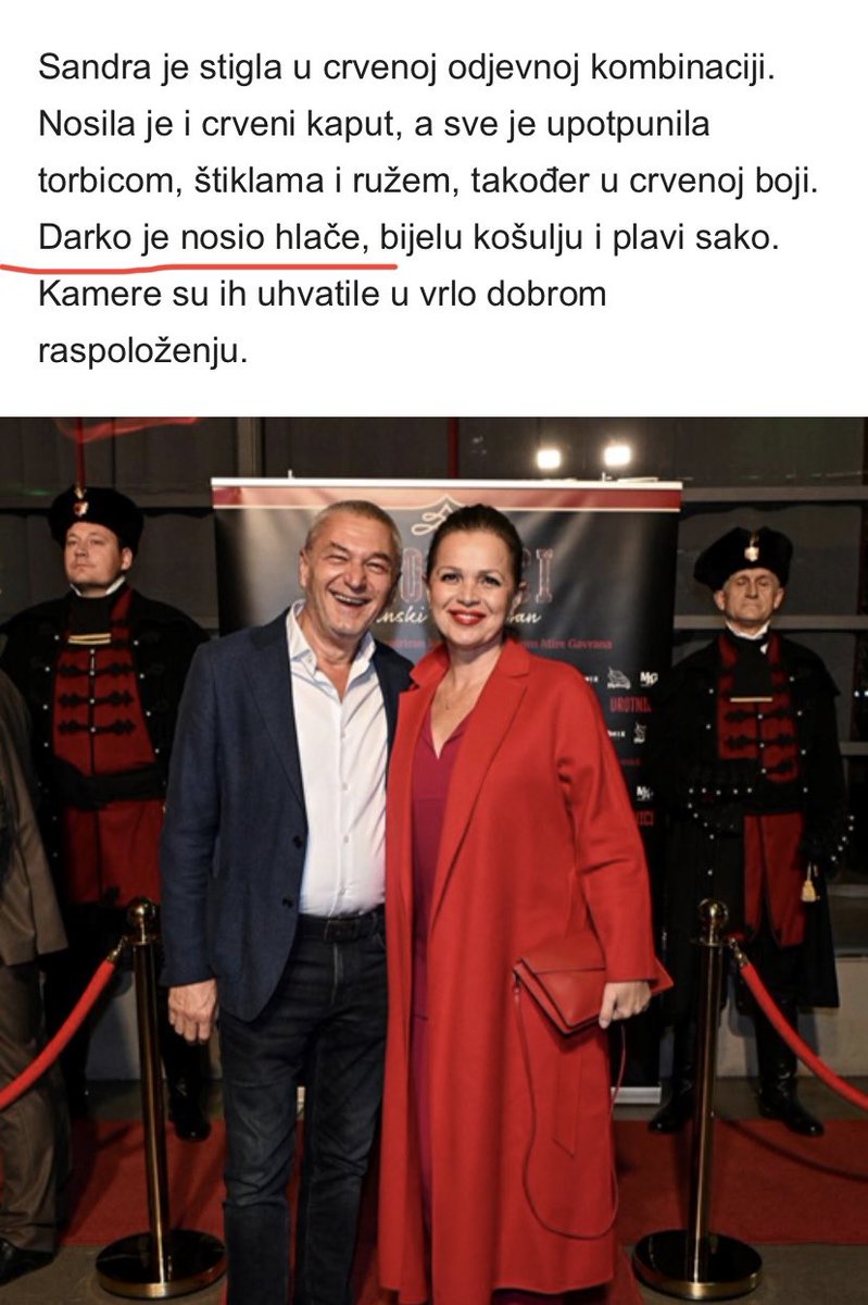 za razliku od inače kad ide po eventima ili