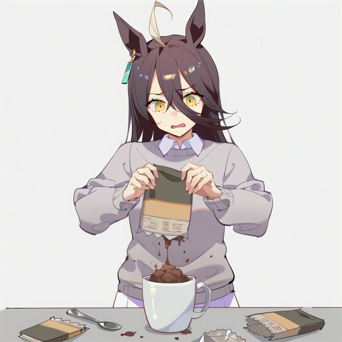 手段を選ばなくなってきたクソデカマグカップを買ってきてインスタントをありったけぶちまけたコーヒーを作るコーヒージャンキーなマンハッタンカフェ 