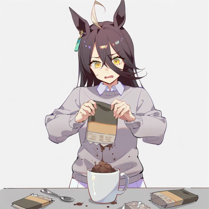 手段を選ばなくなってきたクソデカマグカップを買ってきてインスタントをありったけぶちまけたコーヒーを作るコーヒージャンキーなマンハッタンカフェ