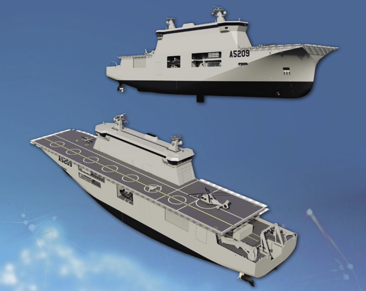 NavyLookout's tweet image. Construction of 🇵🇹Portuguese Multifunctional Naval Platform/drone carrier, NRP D. João II  by @damen underway in Romania.

See also navylookout.com/the-rise-of-th…

Via @Defence360