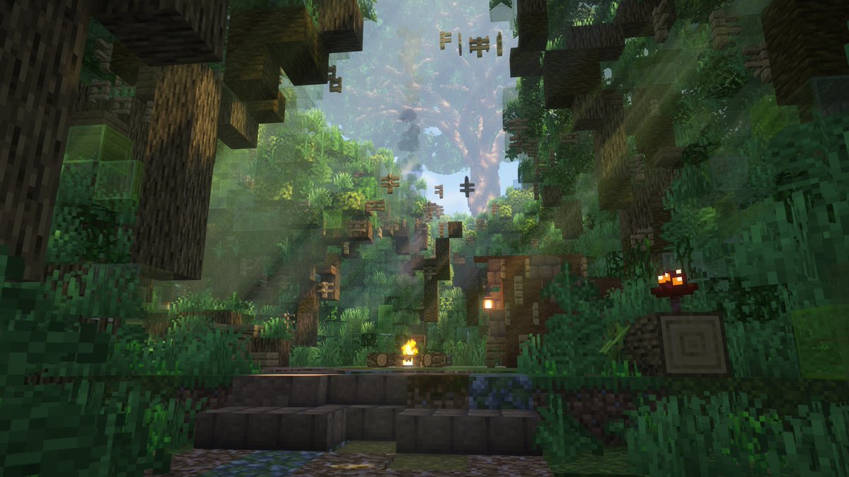 o_ccoa's tweet image. #さばちゃんぽん2025 

【🌱浮遊島の世界樹𓂃◌𓈒𓐍】
　遅いかもだけど観光開始したので再投稿です～
　　個人制作頑張ったので見てみて下さい！！

 #Minecraft  #Minecraftbuilds