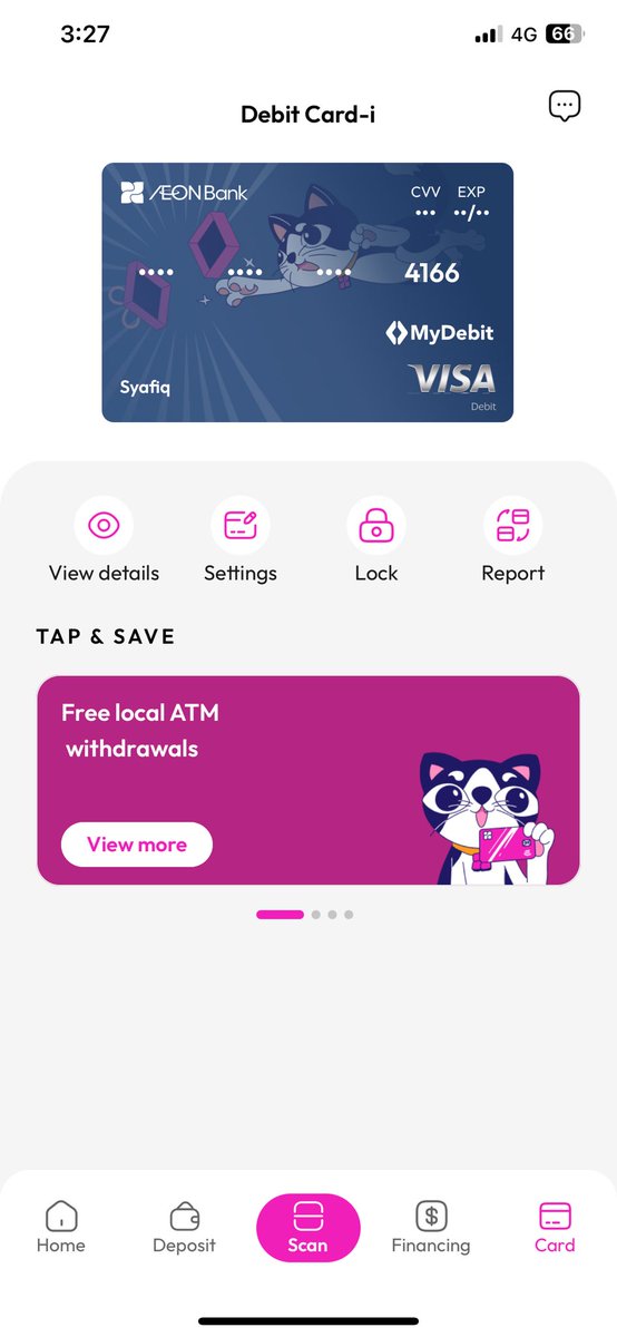 Syaff906's tweet photo. FINALLYY AEON CARD AKU DAH SAMPAI!

Dalam 3, 4 hari je. Apa specialnyaa card ni?

1. Free parking AEON Mall
2. Rm0 card issuance fee
3. Free local ATM withdrawal

Dannn… yang paling penting, cashback bila shopping dekat mana2 grocery dalam bentuk Aeon Point (boleh convert RM) https://t.co/xxvmSRKdQU