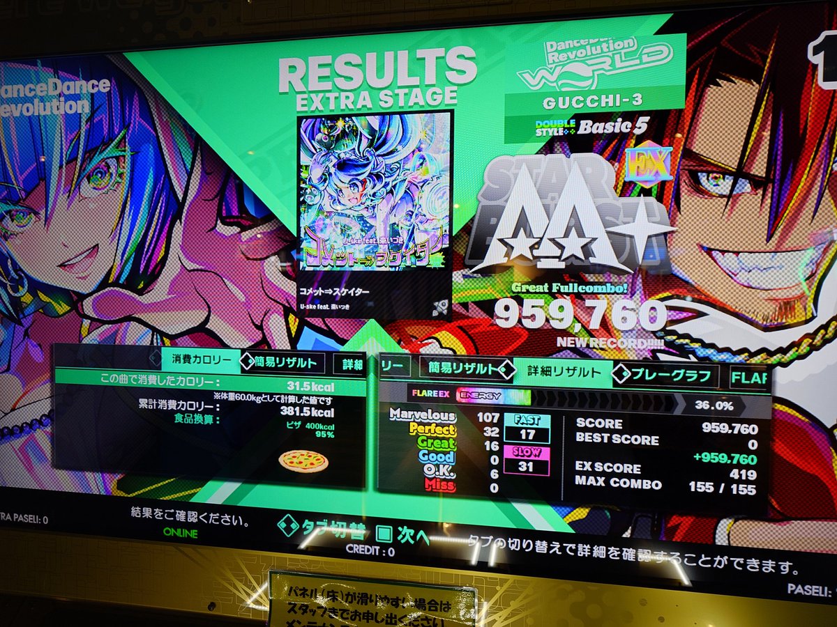 gucchi__3's tweet image. DDR_WORLD 46日目 10/28
GIGO北岡崎
紅鮭とコメスケとウーバーイーツみたいなの解禁しました。
コメスケ解禁したら鬼譜面でてきたんやけど。。(激もできない)
DPデーです。
・DROPOUT →EDP 意外にぬるいのでは?
・コメスケ →BDP フレアEX8個目
・Heavy Rain →EDP SPよりむずい
#DDR_WORLD