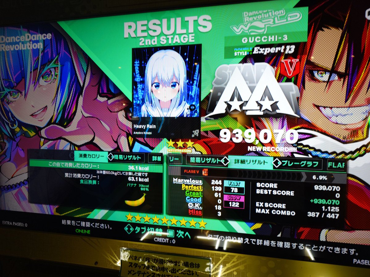 gucchi__3's tweet image. DDR_WORLD 46日目 10/28
GIGO北岡崎
紅鮭とコメスケとウーバーイーツみたいなの解禁しました。
コメスケ解禁したら鬼譜面でてきたんやけど。。(激もできない)
DPデーです。
・DROPOUT →EDP 意外にぬるいのでは?
・コメスケ →BDP フレアEX8個目
・Heavy Rain →EDP SPよりむずい
#DDR_WORLD
