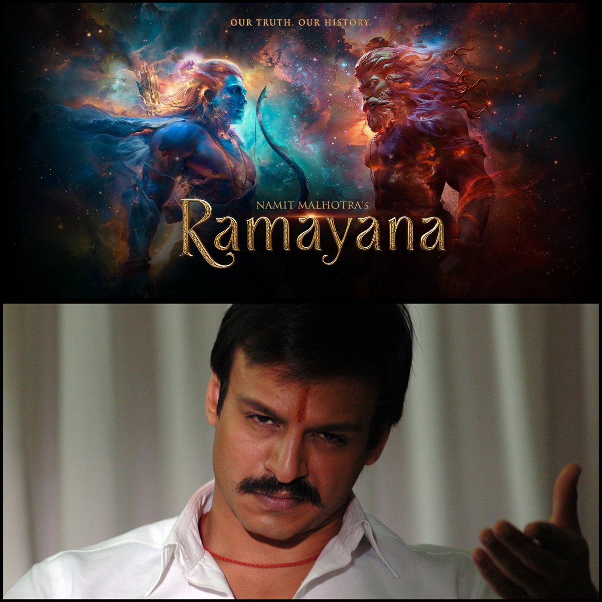 Its_CineHub's tweet image. &quot; #Ramayana movie will be INDIA&apos;s ANSWER to Hollywood EPICS Like #Avengers, #Dune and other GIANTS and I don&apos;t want to earn a Single Penny from this because I donated it for a GOOD CAUSE&quot; 

~ #VivekOberoi recently 🔥🔥🔥