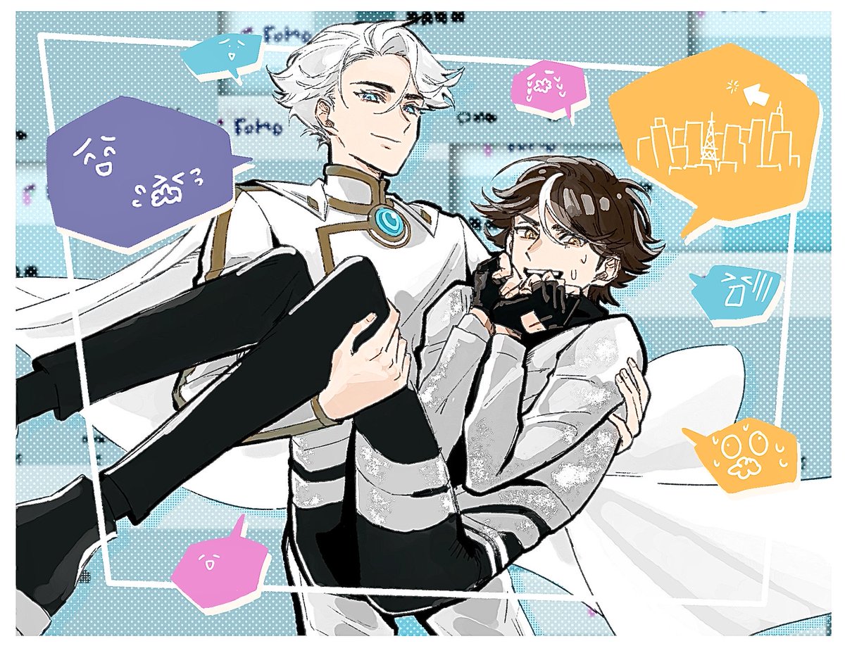 yoshidaaaan's tweet image. 協力したら絡みがウケて2人とも信頼値が上がりそう