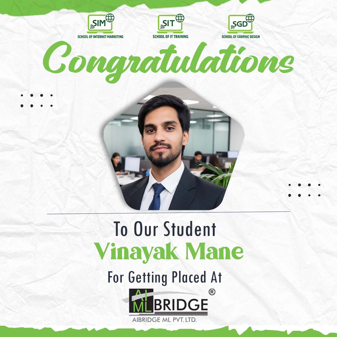 SIT_SchoolofIT's tweet image. 🌟 Congratulations To Our Talented Student Vinayak Mane For Getting Placed At AIBRIDGE ML PVT LTD !
🎉Your Dedication And Hard Work Have Truly Paid Off. 💼
🌟We’re So Proud To See You Shine Bright In Your Career Journey! 
#DataScience #datasciencejobs